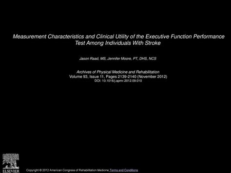 Measurement Characteristics and Clinical Utility of the Executive.